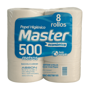 Papel Higiénico 8 x 500 Master Económico