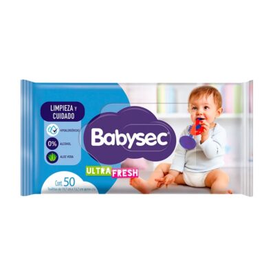 Toallitas Humedas Babysec Ultra Fresh X 50 Unidades