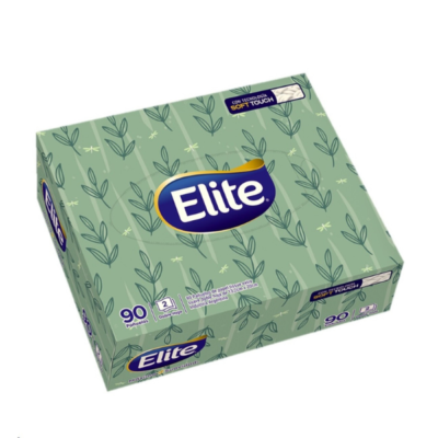 Pañuelo Facial Elite Box Soft Touch 90 Unidades