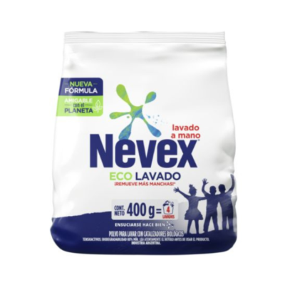 Jabón En Polvo Para Ropa Nevex Lavado A Mano 400 G