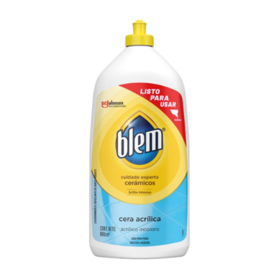Cera líquida pisos cerámico acrílico Blem botella 800 ml