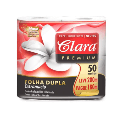 Papel Higiénico Clara Doble Hoja Premium