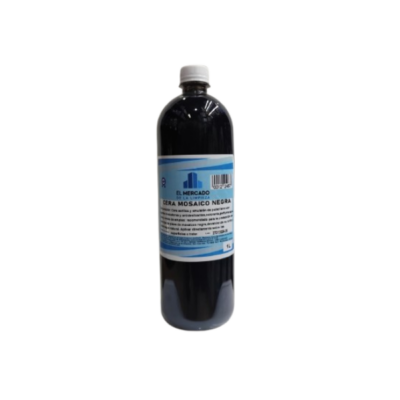 Cera al agua para mosaicos negra  1 LT