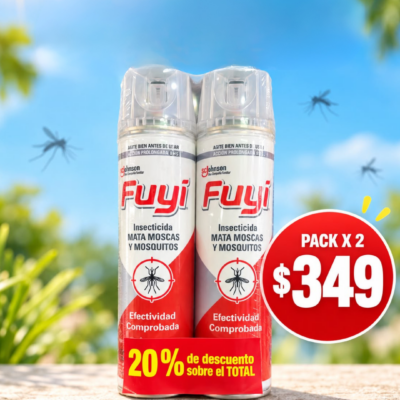 Fuyi Insecticida Fuyi Aerosol Mata Moscas Y Mosquitos Duopack 360 cc