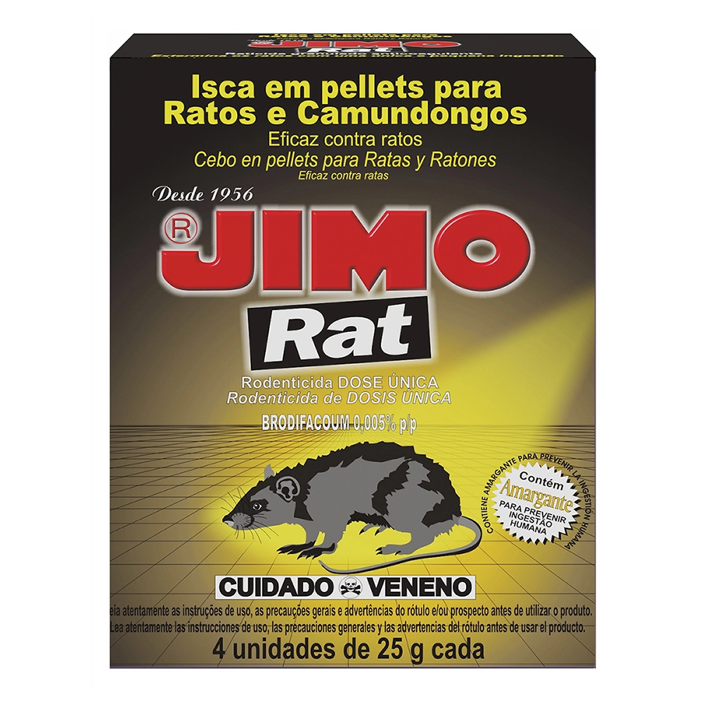 Jimo Rat, caja de 4 sobres de 25 gramos