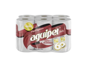 Papel higiénico Aguipel Neutro, 12 rollos de 60 metros