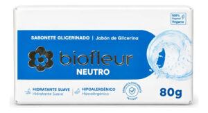 Jabón De Glicerina Biofleur Neutro 80 G