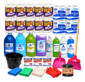 Combo Hogar Mensual 24l Bidones Papel Y Accesorios
