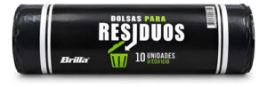 Bolsas De Residuos Brilla 70 × 100 Cm, Rollo De 10