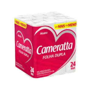 Papel Higiénico  Doble Hoja Cameratta  24 rollos 30mts(Calidad Premium)