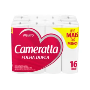 Papel Higiénico Cameratta doble hoja 16 rollos