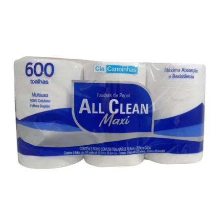 Toalla de Cocina All Clean Doble Hoja 600 paños