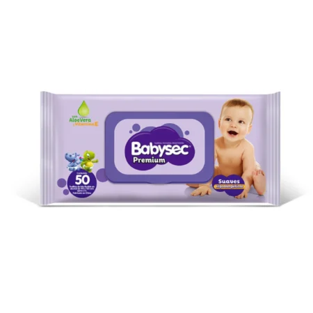 Toallitas Humedas Babysec Premium 50 unidades