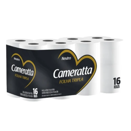 Papel Higiénico Cameratta Triple Hoja 20 m 16 Rollos