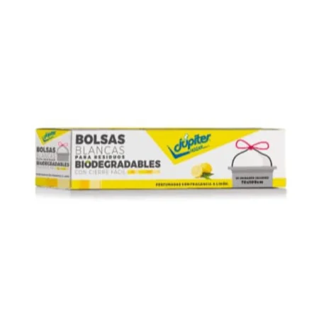 Bolsas blancas para residuos Júpiter cierre fácil 10 U 70 x 100cm