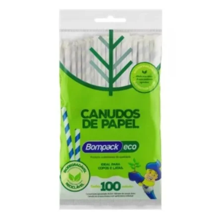 Sorbitos de papel bompack 100 unidades