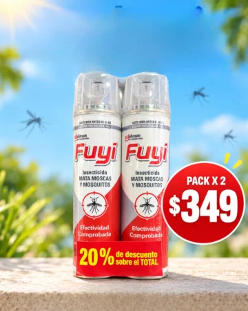 Fuyi Insecticida Fuyi Aerosol Mata Moscas Y Mosquitos Duopack 360 cc