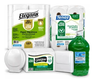 Combo Papel Higiénico Jumbo Toallas Dispensadores Y Jabón