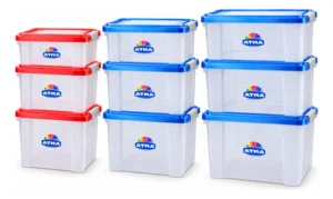 Combo 9 Cajas Organizadoras Atma Praga Con Tapa
