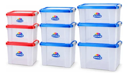 Combo 9 Cajas Organizadoras Atma Praga Con Tapa