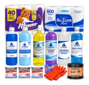 Combo Limpieza Hogar 6 Litros Mimmo All Clean Y Accesorios