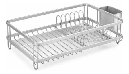 Escurridor De Platos Berta De Aluminio Plateado