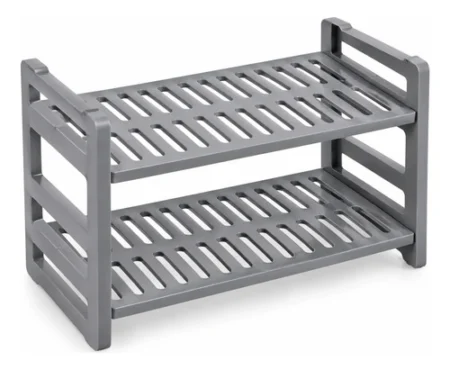 Zapatero Multiuso Plasútil 2 Niveles 50,5x21x33 Cm Gris