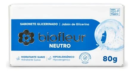 Jabón De Glicerina Biofleur Neutro 80 G