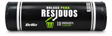 Bolsas De Residuos Brilla 70 × 100 Cm, Rollo De 10