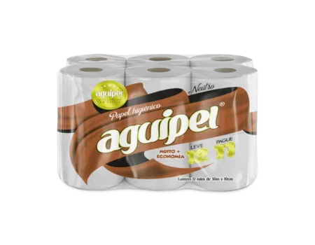 Papel higiénico Aguipel Neutro 30 m — 12 rollos