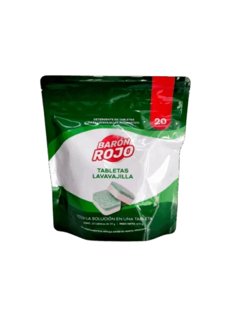 Tabletas lavavajillas Barón Rojo — 20 unidades
