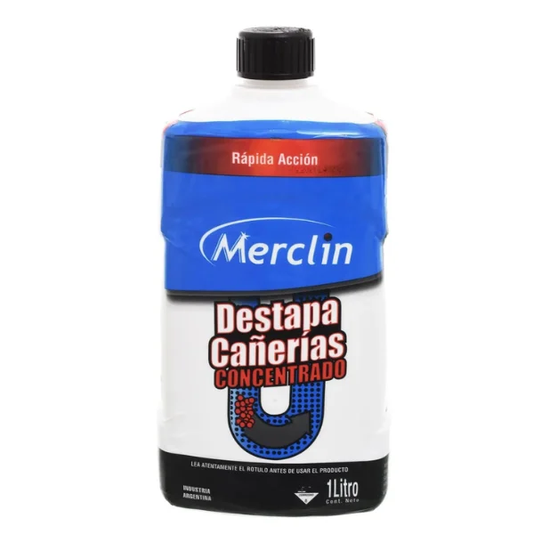 Destapa Cañería concentrado Merclin 1lt