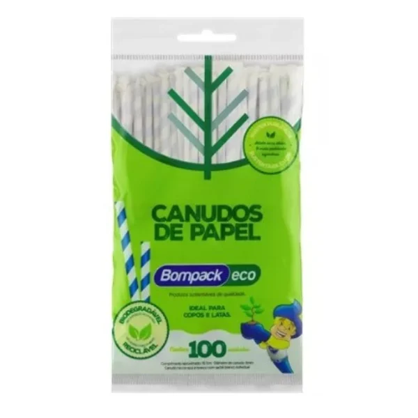 Sorbitos de papel bompack 100 unidades