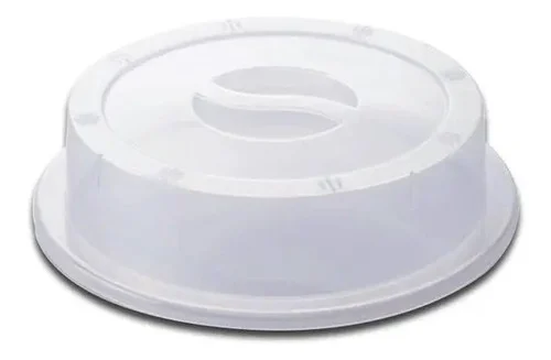 Tapa para microondas Plasútil de 26 cm, blanca translúcida